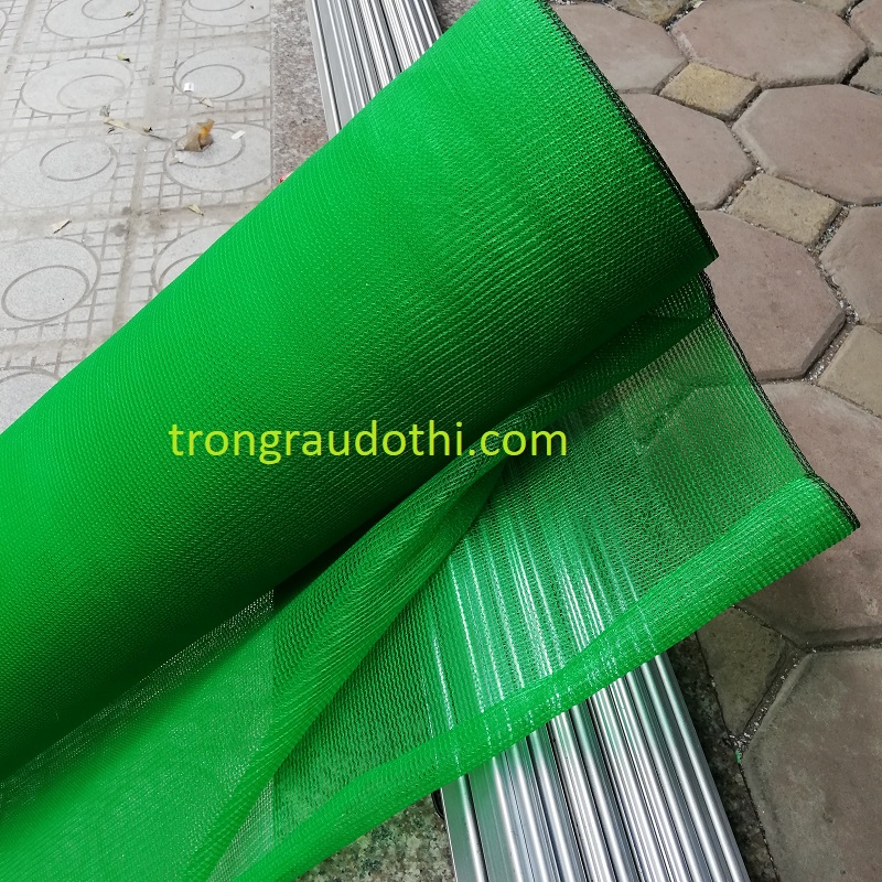 Lưới dệt kim khổ lưới 4.0 m cắt nắng 70%, màu xanh, độ dài 30 m - Ảnh 1